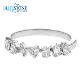 14kt White Gold Fashion/Wedding Ring with Diamonds